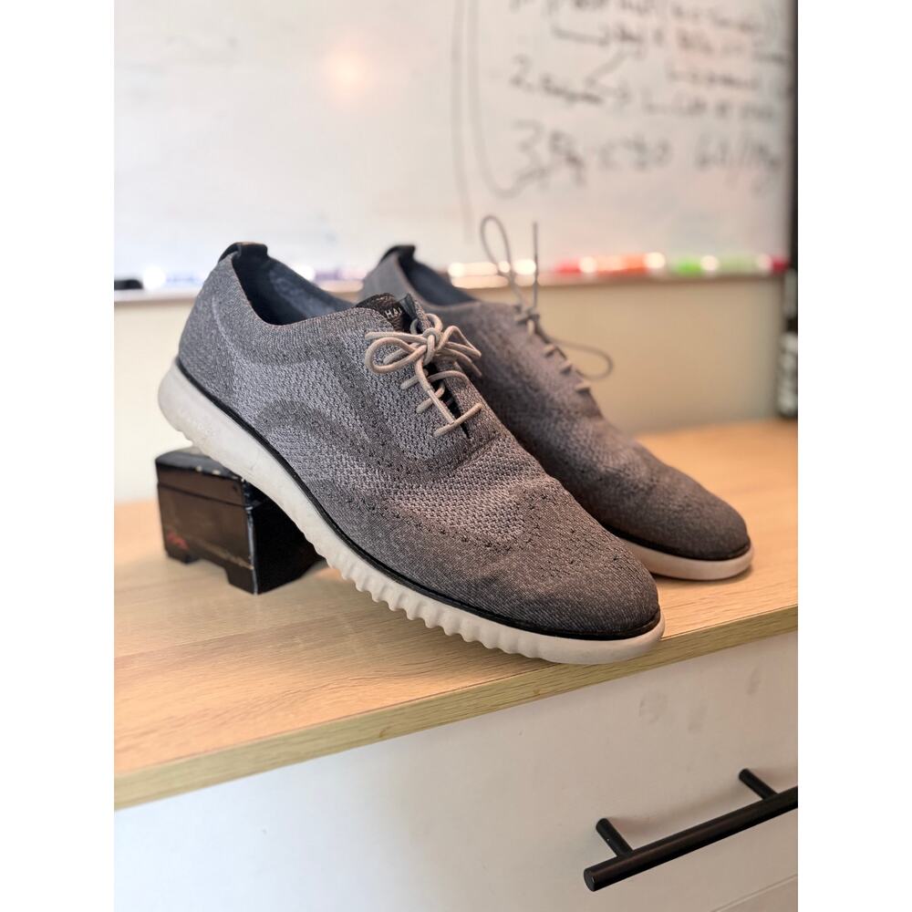 Cole Haan ØriginalGrand Stitchlite Oxford Men’s 12 Gray Knit Sneaker C27565